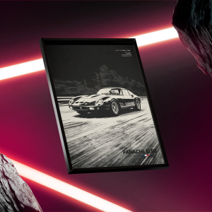 Poster “Midnight Run” – Le Panache Bleu – Omega Speedmaster MoonSwatch