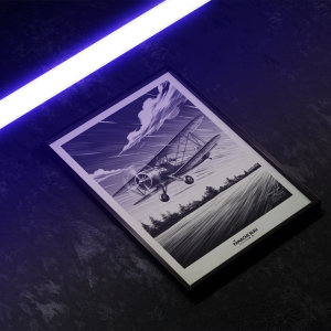 Poster “Hurriplane” – Le Panache Bleu - Édition Omega Speedmaster Moonswatch